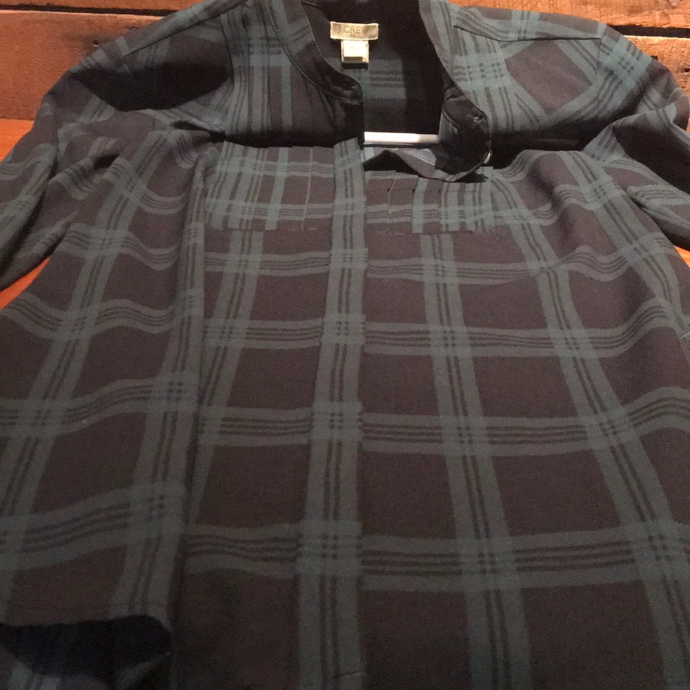 Sold J. Crew plaid blouse - Picture 4 of 4